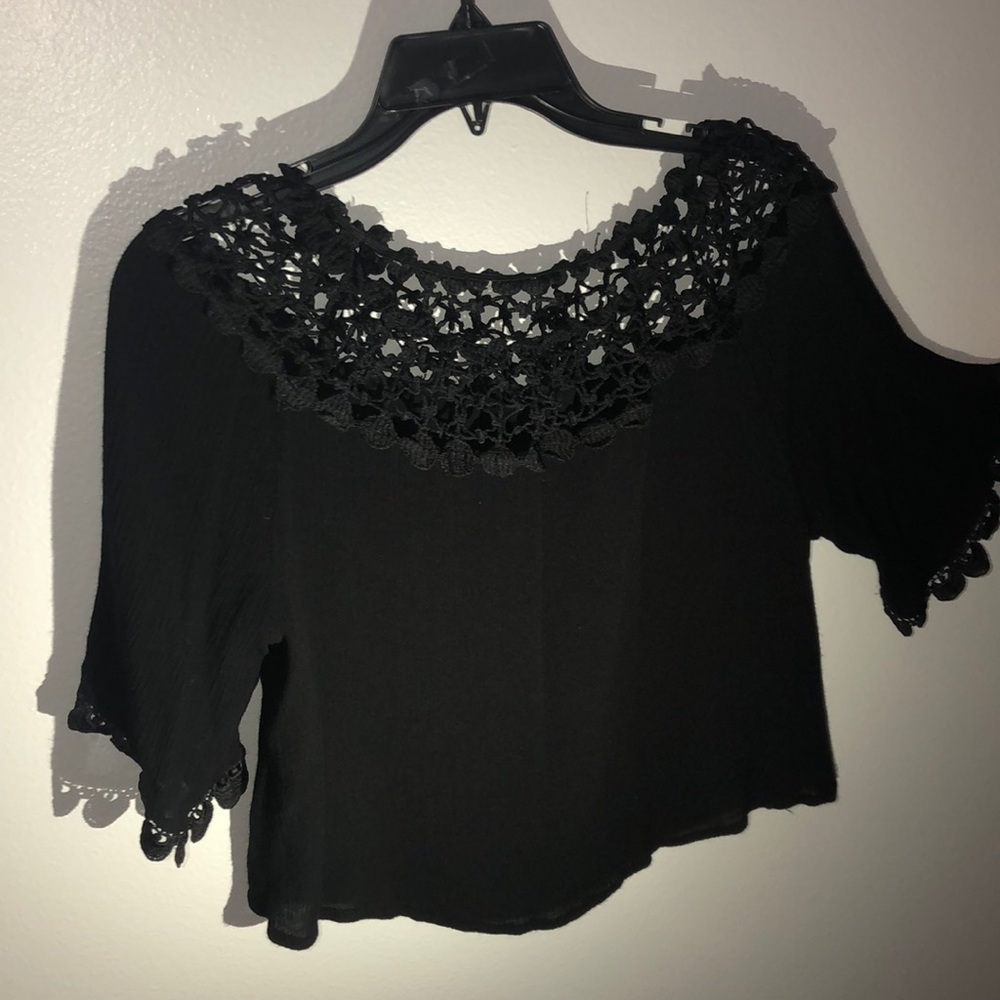 Black flowy shirt